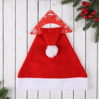 Колпак новогодний "Озорник" 28х34 см, красный Колпак новогодний "Озорник" 28х34 см, красный