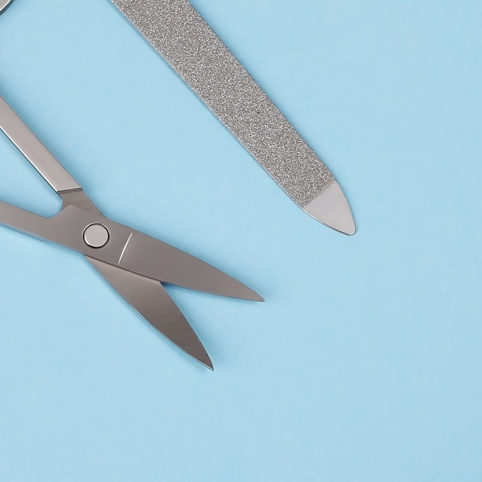 Набор маникюрный, 2 предмета, цвет чёрный/серебристый Набор маникюрный, 2 предмета, цвет чёрный/серебристый