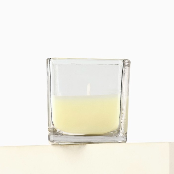 Свеча ароматическая &laquo;Любви и красоты&raquo;, аромат цветочный, 5,3 х 5,3 х 5,5 см.