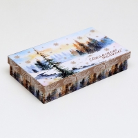 Набор подарочных новогодних коробок 4 в 1 "Зимние чудеса", 30 х 20 х 8 - 24 х 14 х 5 см. Новый год Набор подарочных новогодних коробок 4 в 1 "Зимние чудеса", 30 х 20 х 8 - 24 х 14 х 5 см. Новый год