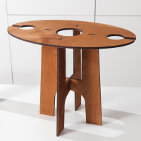 Столик-поднос для вина и двух бокалов, 40&times;25&times;30 см