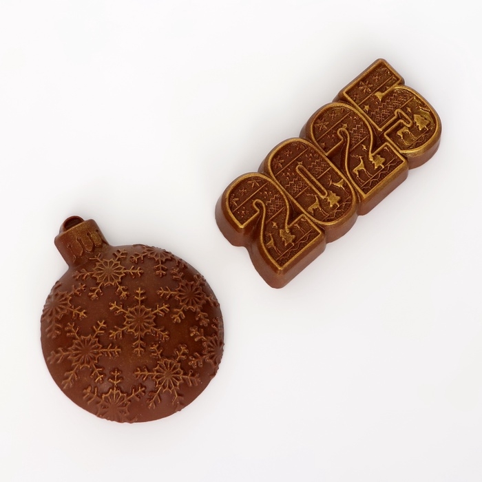 Шоколадные фигурки "Ёлочная игрушка", бельгийский шоколад, 160 г