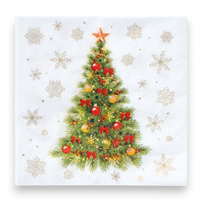 Новый год. Салфетки бумажные Лилия «Нарядная ель», 2 слоя, 33х33, 20 шт. Новый год. Салфетки бумажные Лилия «Нарядная ель», 2 слоя, 33х33, 20 шт.