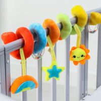 Растяжка - спираль с игрушками дуга на коляску / кроватку для малышей 0+ &laquo;Маленькое счастье&raquo;, Крошка Я