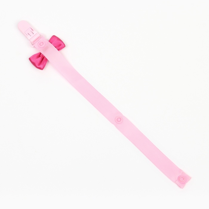 Держатель для соски - пустышки &laquo;Маленькая леди&raquo;, на ленте