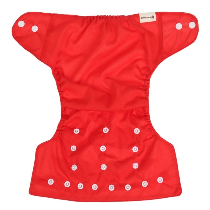 Многоразовый подгузник, 3-15 кг, цвет красный, Крошка Я Многоразовый подгузник, 3-15 кг, цвет красный, Крошка Я