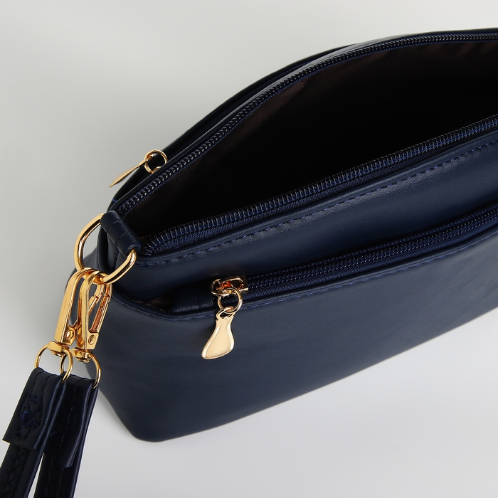 Сумка женская кросс-боди на молнии, цвет синий Сумка женская кросс-боди на молнии, цвет синий