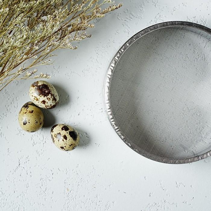 Сито для просеивания Доляна &laquo;Металлик&raquo;, d=17,5 см, цвет серебристый