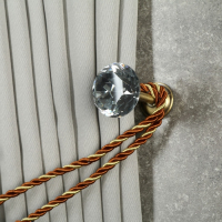 Держатель для штор KD001, однорожковый, цвет бронза Держатель для штор KD001, однорожковый, цвет бронза