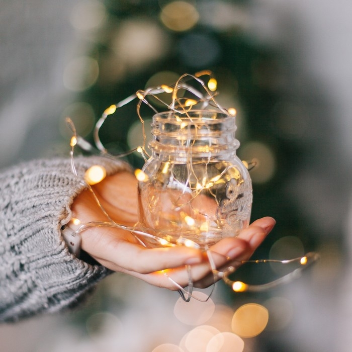 Гирлянда &laquo;Нить&raquo; 1 м роса, IP20, серебристая нить, 10 LED, 3 режима, батарейка AG13х3 (в комплекте), свечение тёплое белое