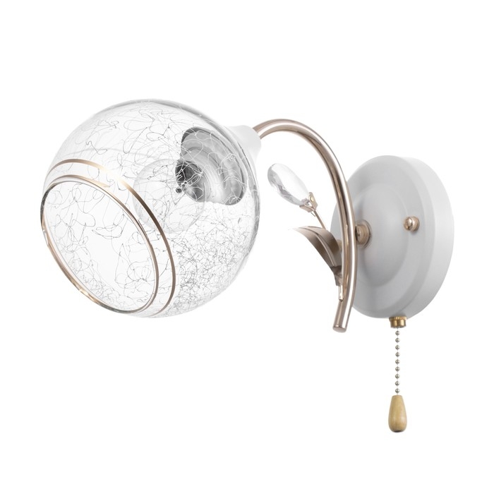 Бра Бра "Фурия" 1х60Вт Е27 Золото, белый