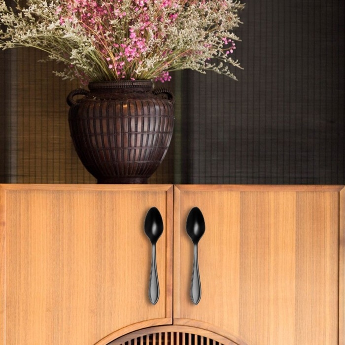 Ручка-скоба "Ложка" CAPPIO RSC002, м/о 76 мм, цвет черный