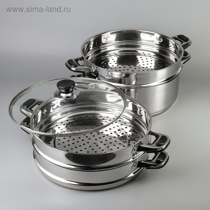 Мантоварка &laquo;Алтын&raquo;, 7 л, d=30 см, 3 секции, капсульное дно, индукция