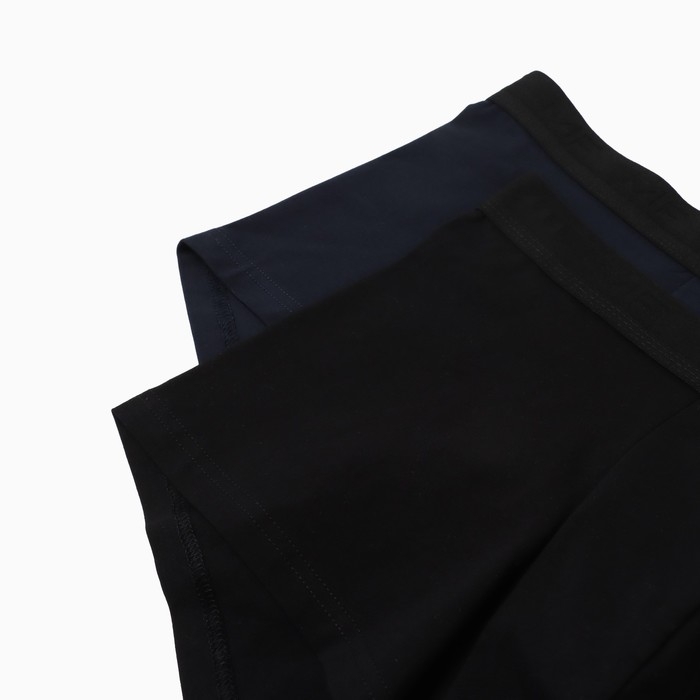 Набор мужских трусов боксеры (2 шт), цвет синий/черный, размер 54 (XXL)