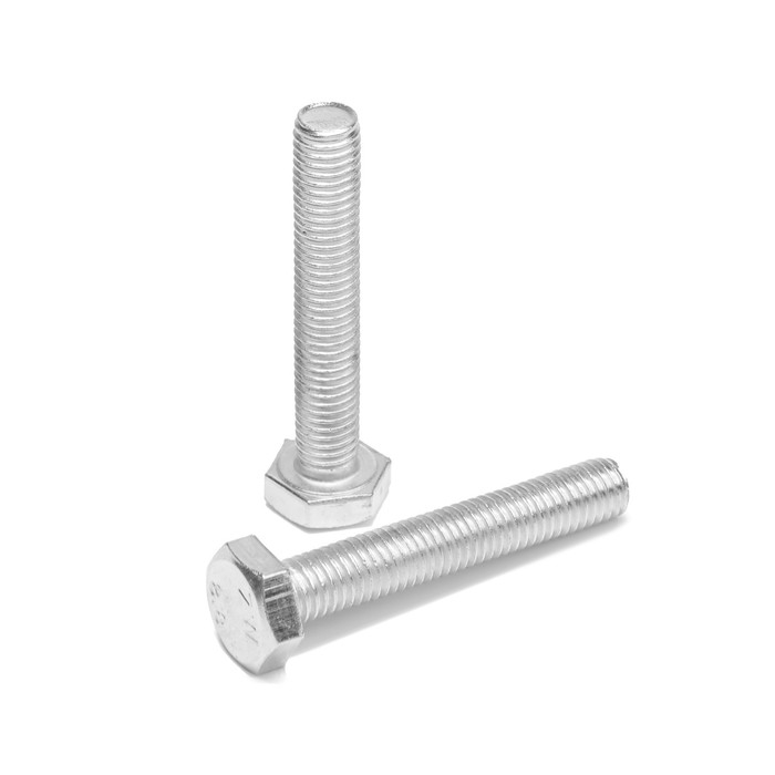 Болт ТУНДРА, оцинкованный, DIN 933, класс прочности 8.8, М10х60 мм, 1 кг Болт ТУНДРА, оцинкованный, DIN 933, класс прочности 8.8, М10х60 мм, 1 кг