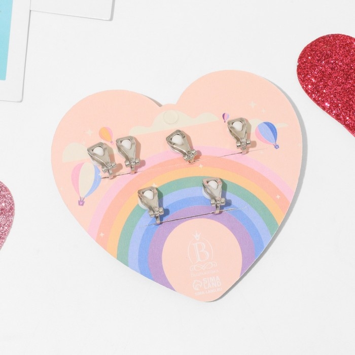 Набор клипс детских (3 пары) &laquo;Выбражулька&raquo; морская коллекция, цветной