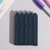 Сургуч для печати стержень "Благородный синий" перламутр 1,1х1,1х9 см Сургуч для печати стержень "Благородный синий" перламутр 1,1х1,1х9 см