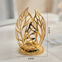 Подсвечник 8.5 х 13.5 см, золото Подсвечник 8.5 х 13.5 см, золото