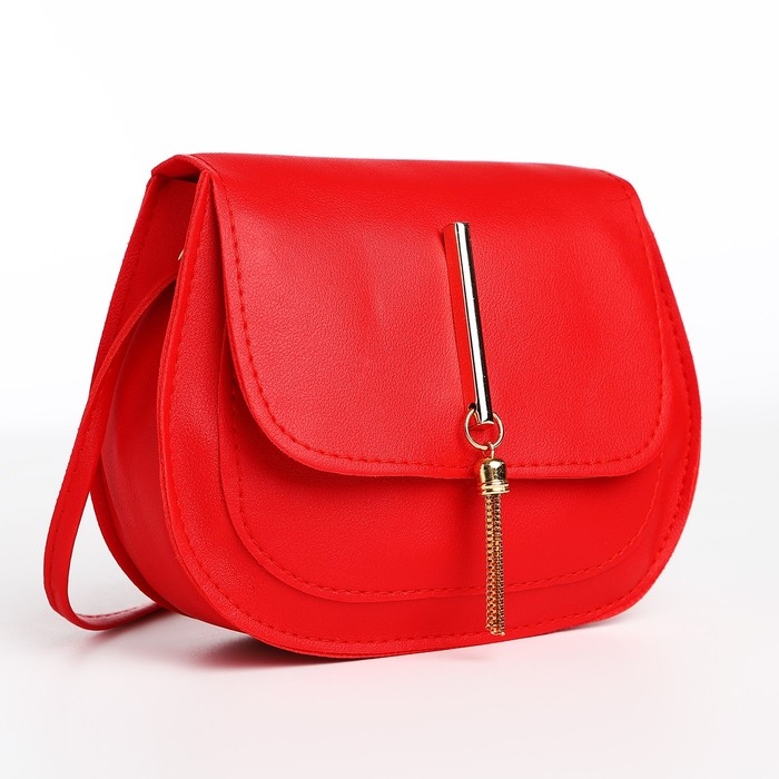 Сумка детская для девочки на магните, цвет красный