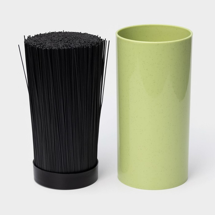 Подставка для ножей с наполнителем &laquo;Нежность&raquo;, 22&times;11 см, цвет зелёный