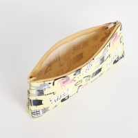 Косметичка на молнии, цвет жёлтый