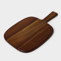 Доска разделочная с ручкой &laquo;Рельеф&raquo;, 36&times;22&times;1,5 см, акация