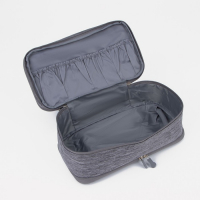 Косметичка, 3 отдела на молниях, цвет серый Косметичка, 3 отдела на молниях, цвет серый