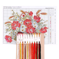 Набор для вышивания крестом &laquo;Букет полевых&raquo; 27х21 см