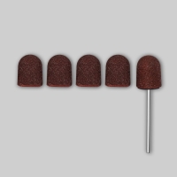 Набор для аппаратного маникюра и педикюра, основа, колпачки 5 шт, d 13 &times; 19 мм, абразивность 80