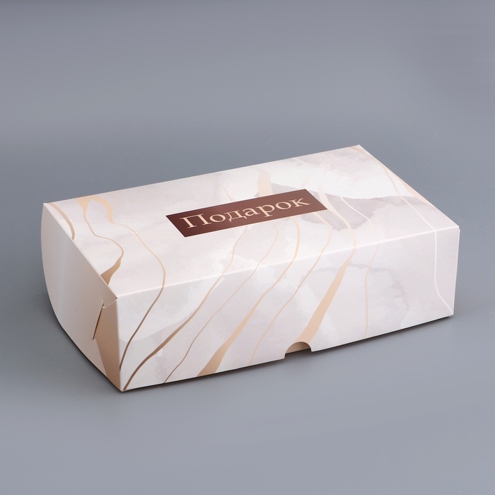 Коробка подарочная складная без окна, упаковка, Коробка подарочная складная без окна, упаковка, "Подарок тебе", 25 х 15 х 7 см