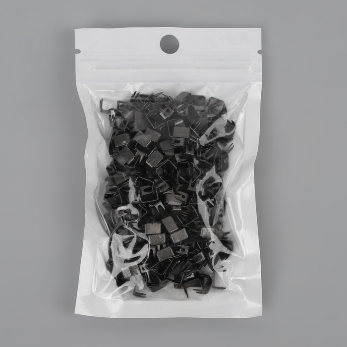 Нижний ограничитель для молнии, металлический, №5, 500 ± 20 шт, цвет чёрный никель Нижний ограничитель для молнии, металлический, №5, 500 ± 20 шт, цвет чёрный никель