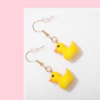 Серьги детские &laquo;Выбражулька&raquo; утята, цвет жёлтый в золоте