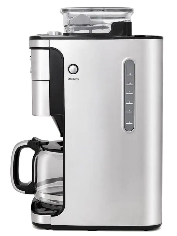 Кофемашина капельная кофемолка КТ-705 - 1050 Вт - 1.5 л