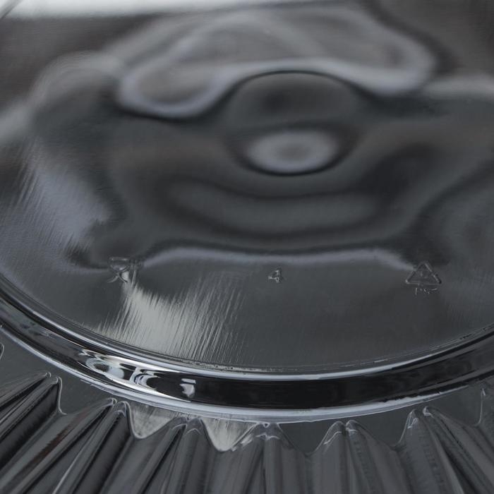 Крышка для тортницы пластиковая одноразовая ПР-Т-225, 25&times;10,6 см, внутренний 23&times;9,5 см, прозрачная