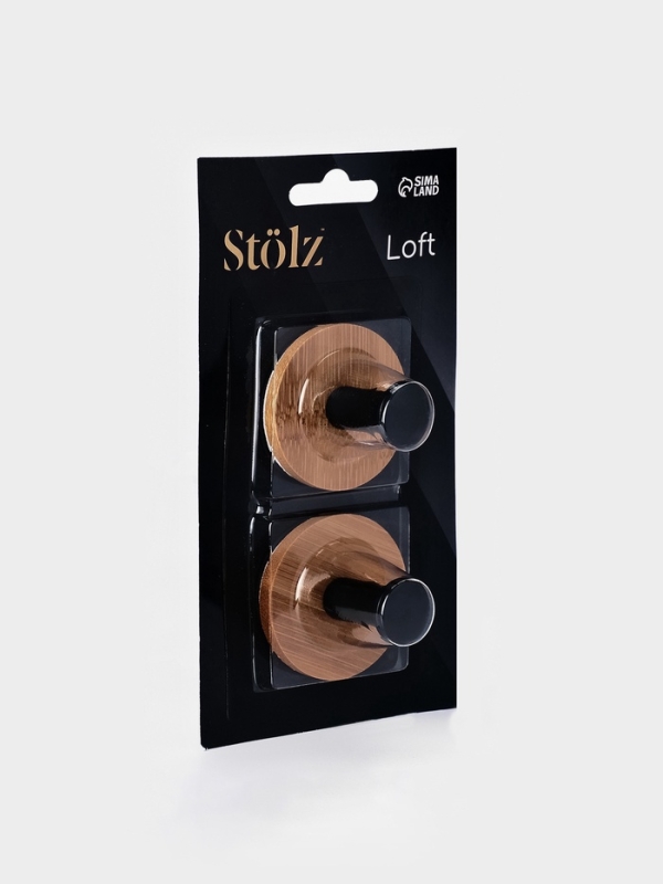 Набор крючков настенных на липучке St&ouml;lz BAMBOO, 2 шт.