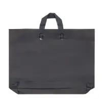 Пакет с петлевой ручкой черный 45 х 35 х 8 см 80 мкм