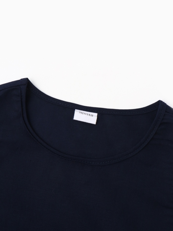 Блузка для девочки, MINAKU, тёмно-синяя, рост 146 см