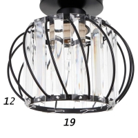 Светильник 1634/1 E27 40Вт черный 19х19х17 см Светильник 1634/1 E27 40Вт черный 19х19х17 см