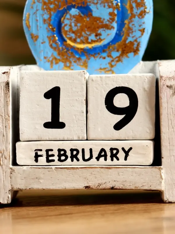 Календарь настольный &laquo;Ракушка&raquo;, 7&times;4&times;9 см, дерево, синий