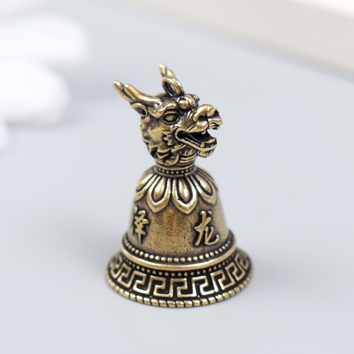 Колокольчик латунь "Голова дракона" 2,2х2,2х3 см