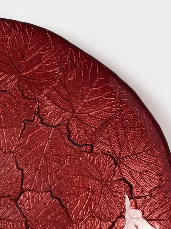 Тарелка "КРАСКИ ОСЕНИ" 28 см, красный цвет