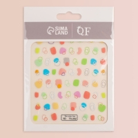 Наклейки для ногтей &laquo;Цветная абстракция&raquo;, объёмные, разноцветные