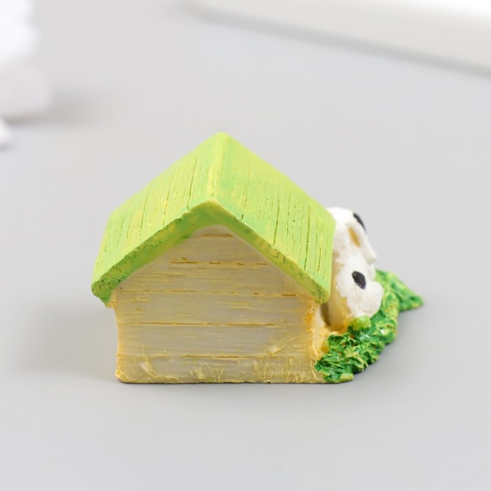 Фигурка для флорариума полистоун Фигурка для флорариума полистоун "Пёсик у будки" МИКС 4,5х4х3,2 см