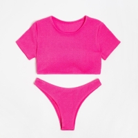 Купальник женский раздельный MINAKU с топом цвет розовый, размер 48 Купальник женский раздельный MINAKU с топом цвет розовый, размер 48