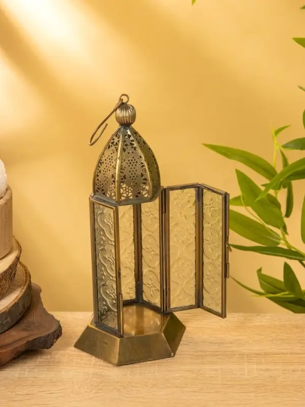 Подсвечник фонарь "Башня Принцессы" железо 10х10х23,5 см