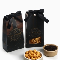 Подарочный набор &laquo;Деревянный: мужской&raquo;: чай, арахис в шоколадной глазури