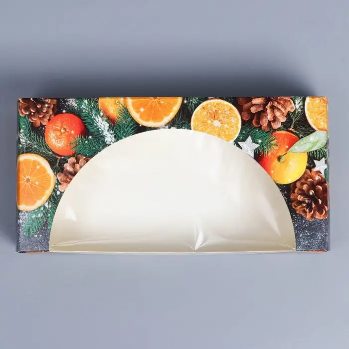 Коробка складная &laquo;Мандарины&raquo;, 20 x 10 x 5 см