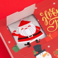 Подарочный Подарочный набор носков адвент, 6 пар адвент, 6 пар "С Новым Годом" , 16-18 см Подарочный Подарочный набор носков адвент, 6 пар адвент, 6 пар "С Новым Годом" , 16-18 см