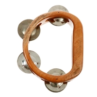 Сувенирный музыкальный инструмент "Тамбурин" дерево 3x16x12 см