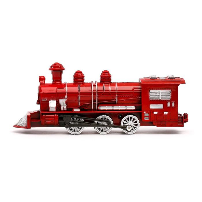 Поезд инерционный «Паровоз», цвета МИКС Поезд инерционный «Паровоз», цвета МИКС